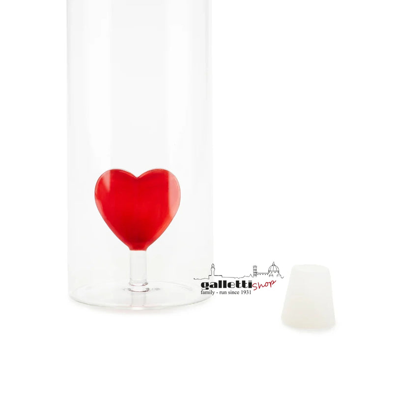 Red Heart Bottle - Borosilicate glass