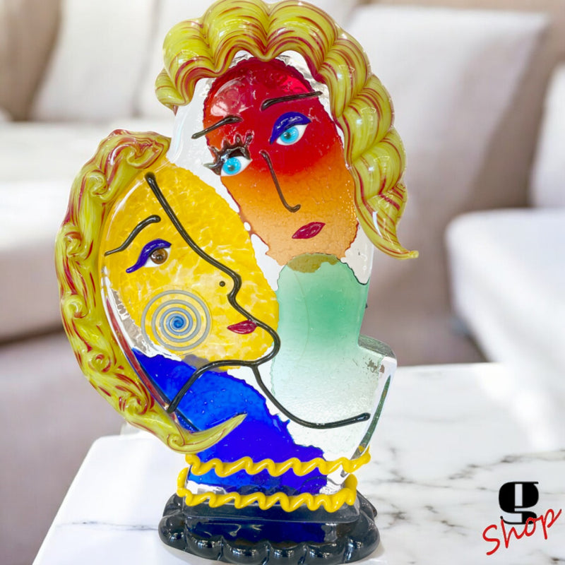 L’Abbraccio – Wonderful Original Murano Glass Sculpture by Maestro Badioli