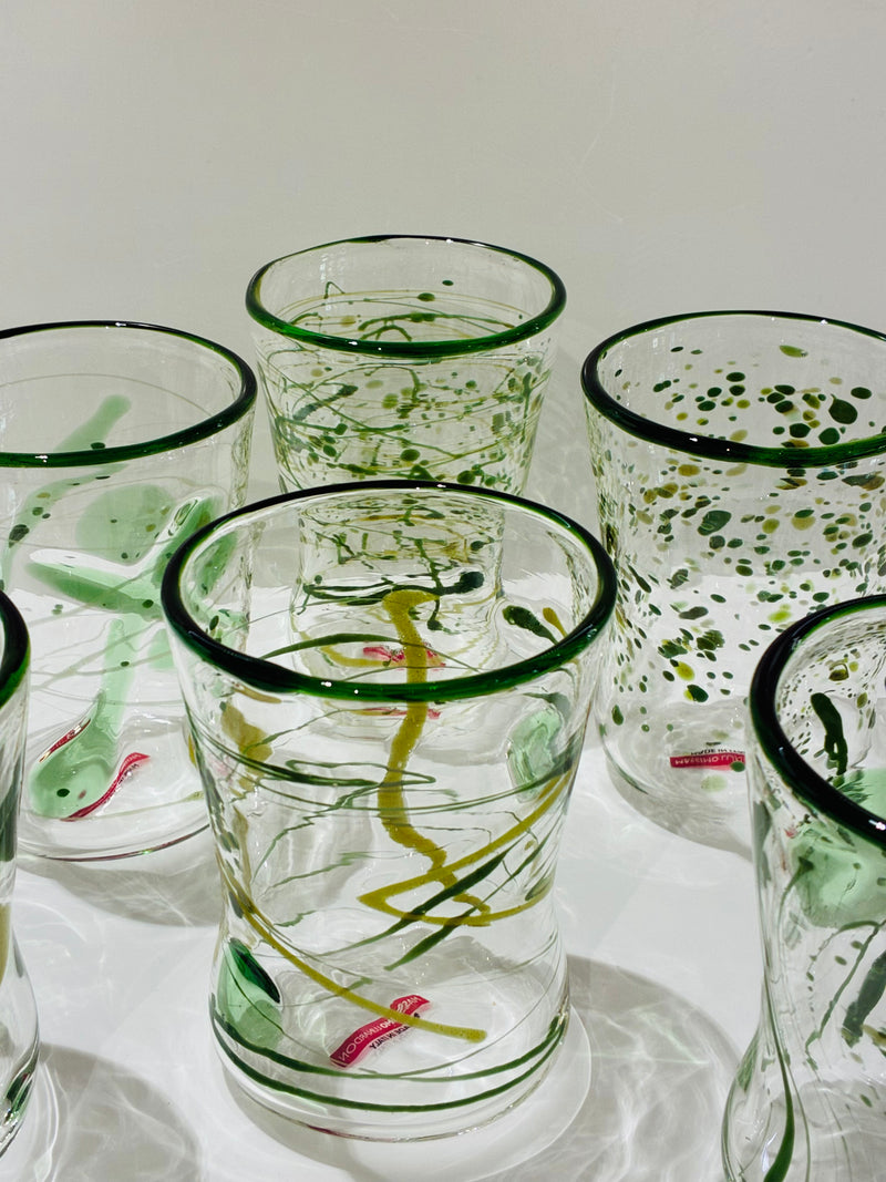 Massimo Lunardon Tumblers – Green Goto set of 6