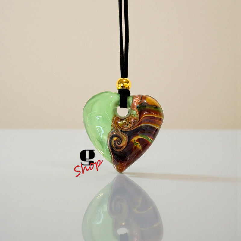 Calcedonio Heart – Handmade Murano Glass Pendant