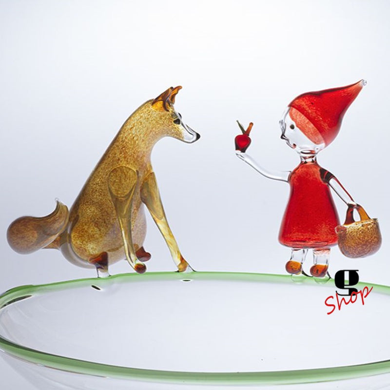 Little Red Riding Hood – Glass Bowl by Massimo Lunardon