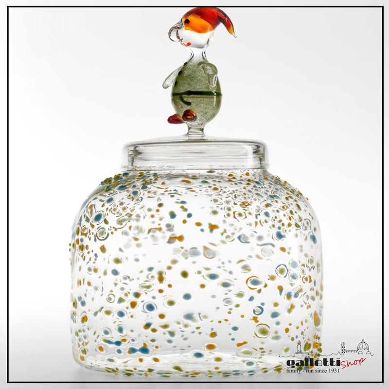 Seventh Dwarf Cookie Jar by Massimo Lunardon – Confetti Art Glass
