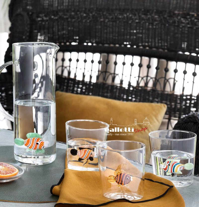 Set of 6 Rainbow-fish tumbler