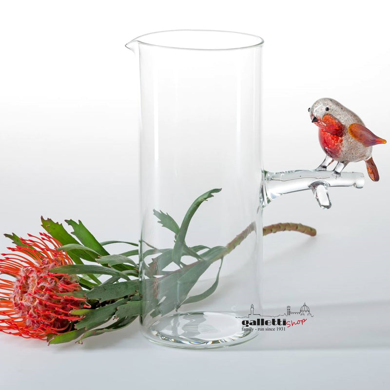 Massimo Lunardon Water Pitcher – Robin bird
