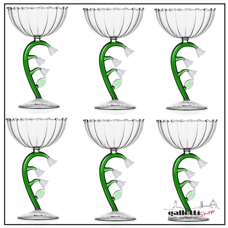 Lilly Champagne goblets - Set of 6 - Ichendorf Milano