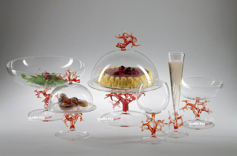 Massimo Lunardon Coral cup-cake stand with lid