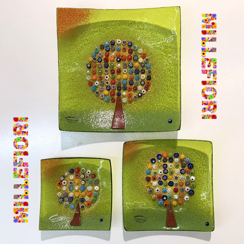 Tree of Life Plates Set – Murano Glass (Set of 3)