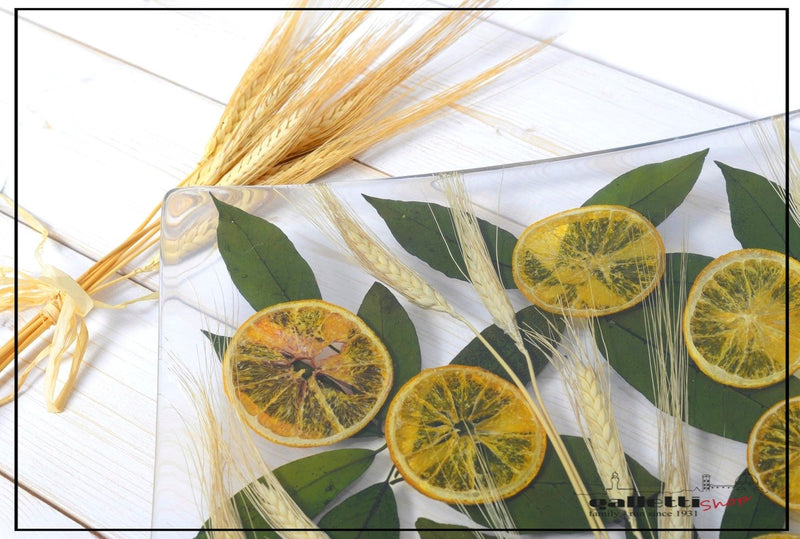Square Centerpiece Wheat and Orange Collection - Riccardo Marzi