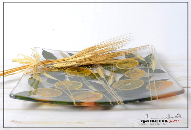 Square Centerpiece Wheat and Orange Collection - Riccardo Marzi