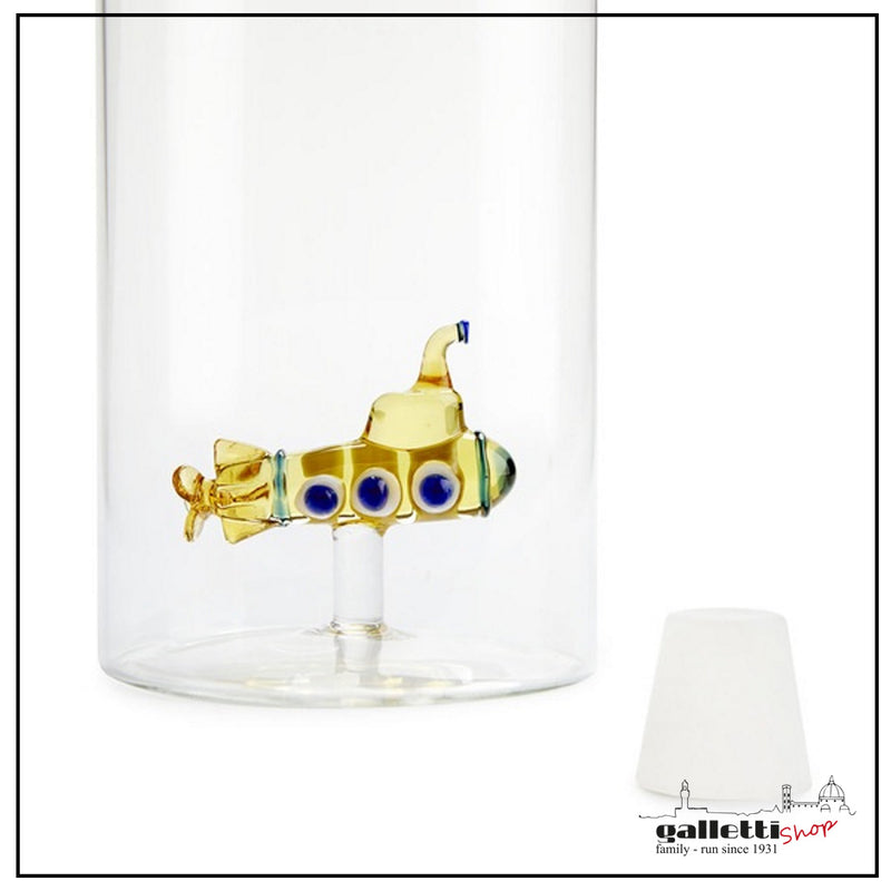 Yellow Submarine bottle - Borosilicate glass