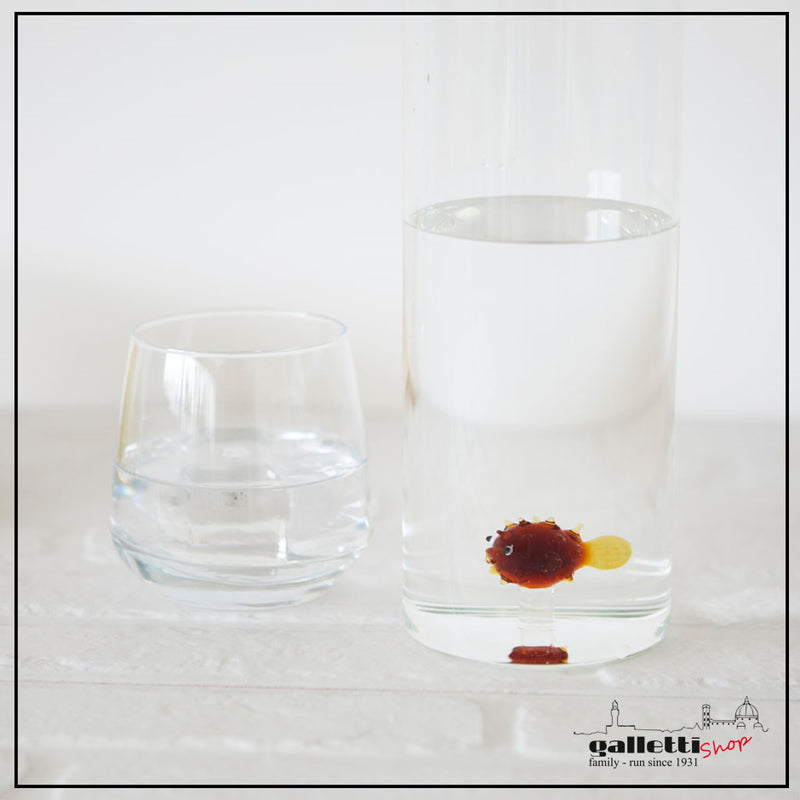 Puffer fish bottle - Borosilicate glass