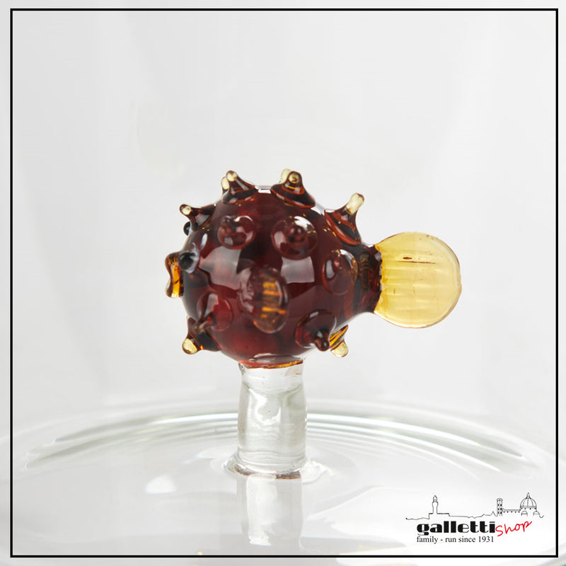 Puffer fish bottle - Borosilicate glass