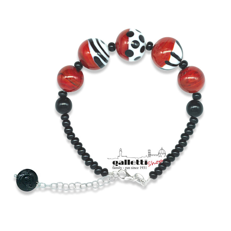 Murano glass D&T Parure - Graphic