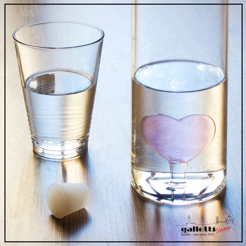 Heart bottle - Borosilicate glass
